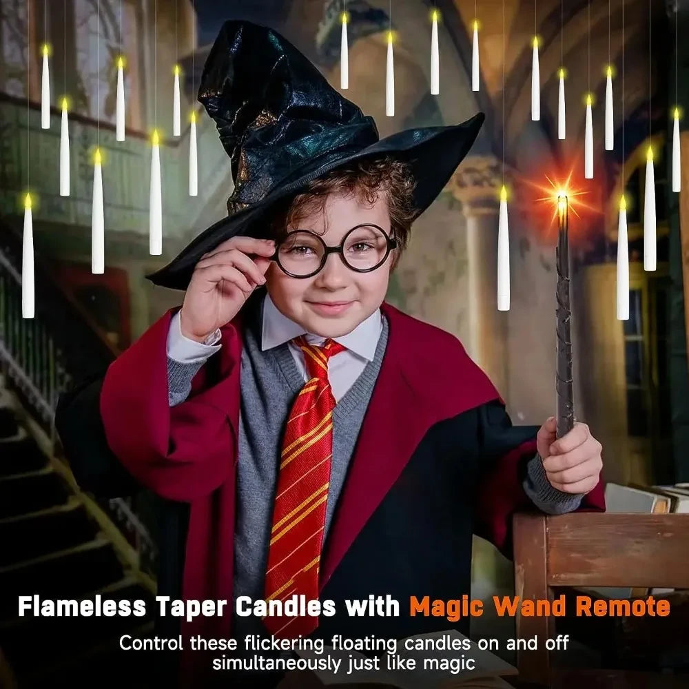 Floating LED Magic Wand Candles