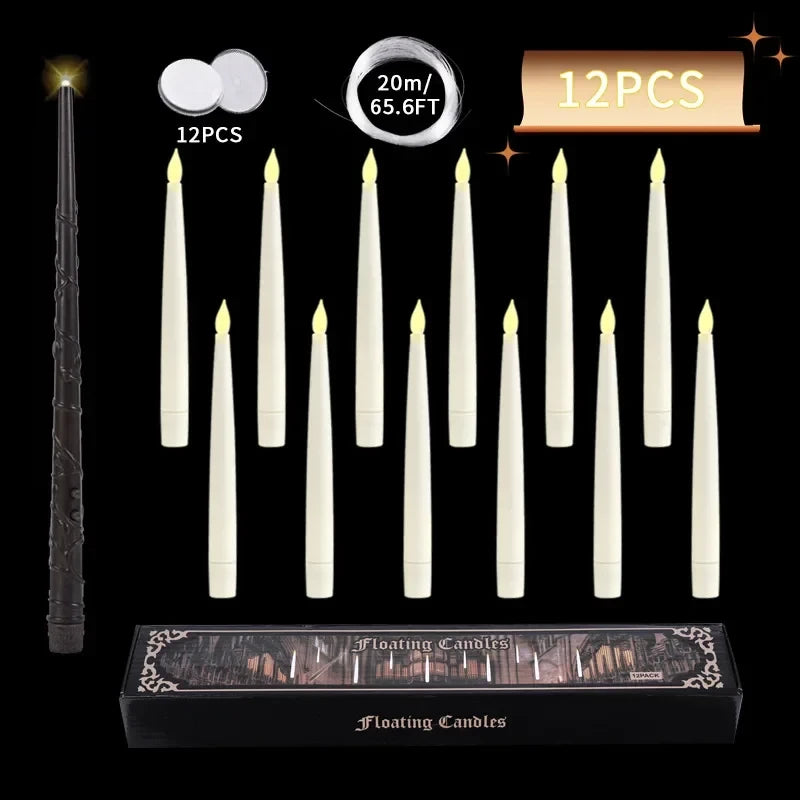 Floating LED Magic Wand Candles