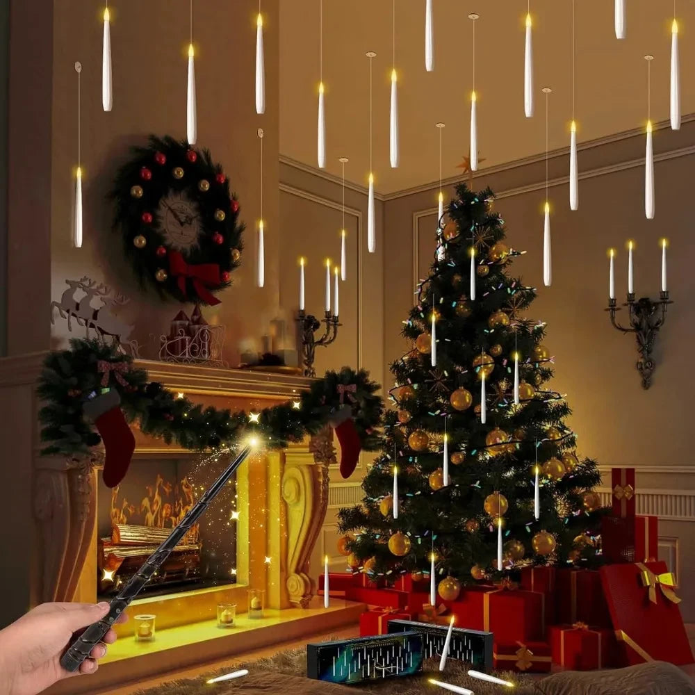 Floating LED Magic Wand Candles