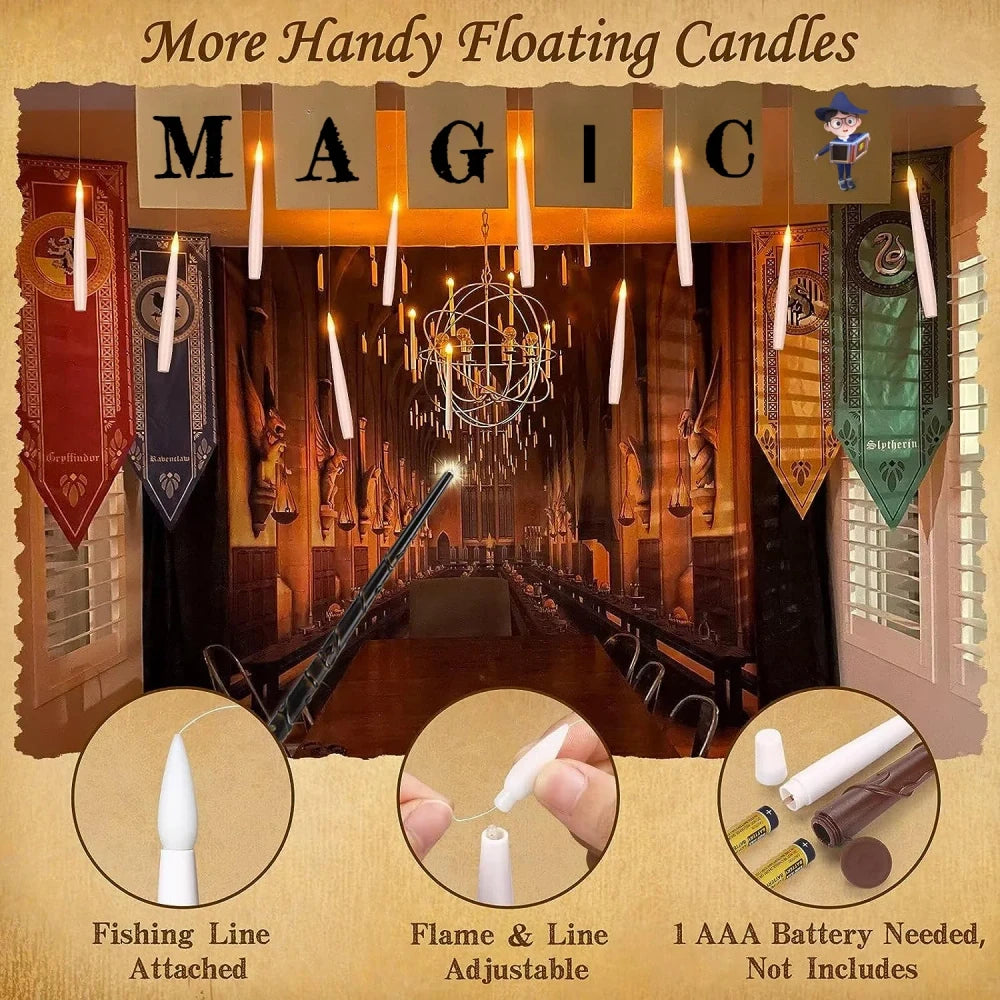 Floating LED Magic Wand Candles